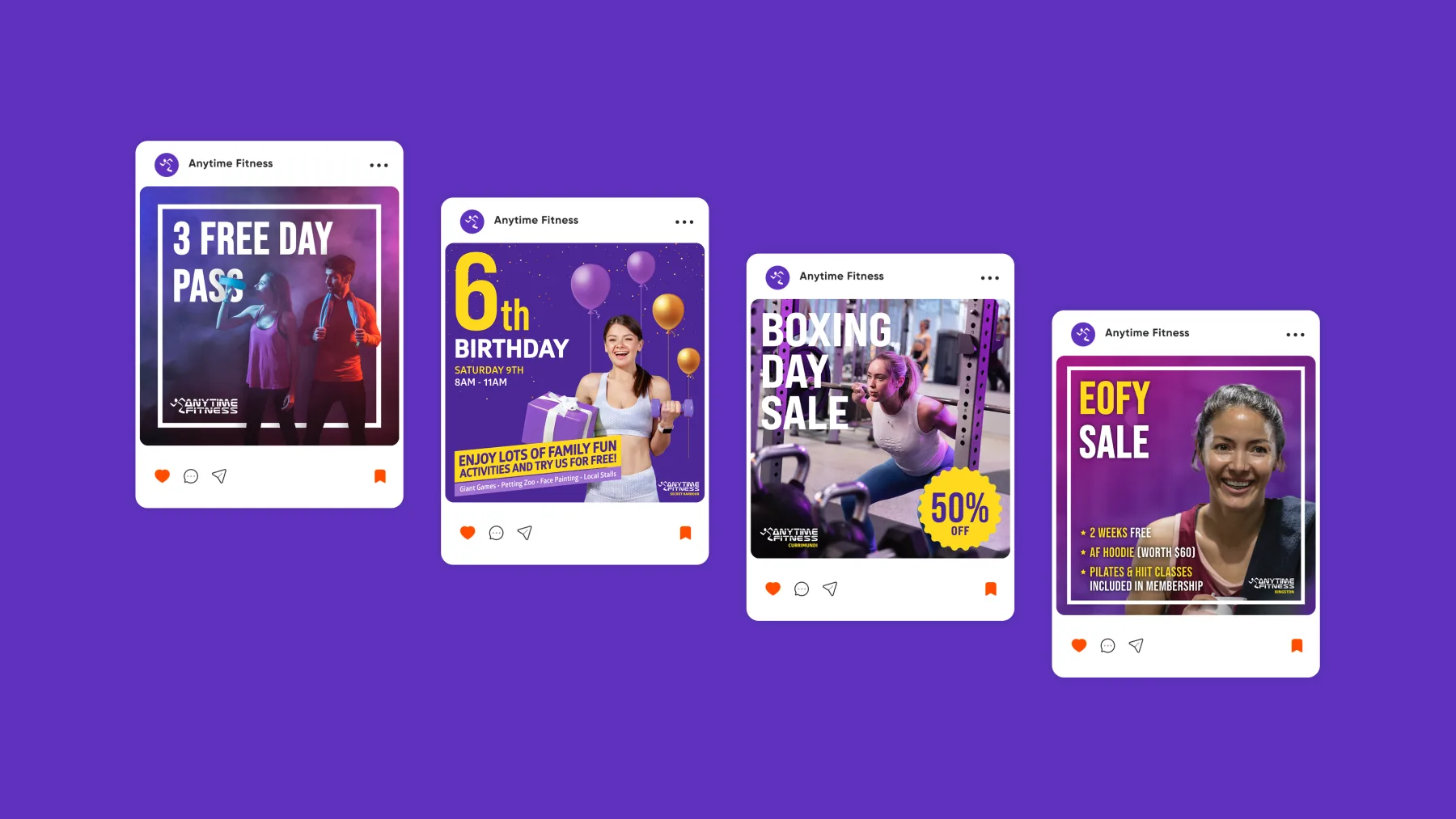 Anytime Fitness — Redes sociales