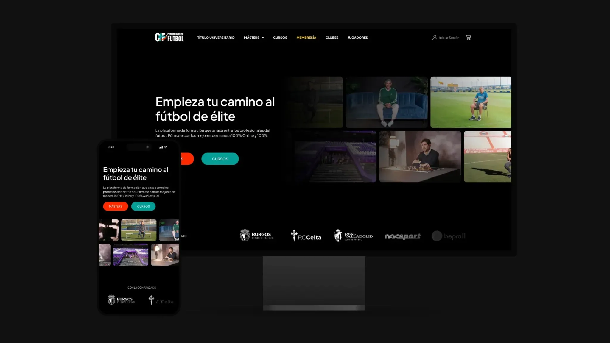 Construyendo Fútbol — Plataforma de cursos online