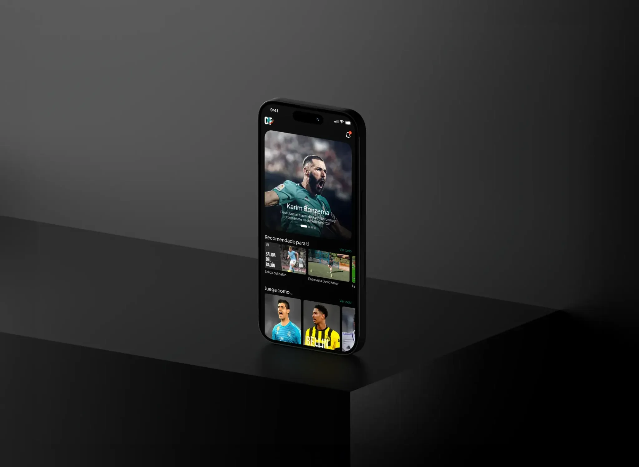 Construyendo Fútbol — Diseño de la app