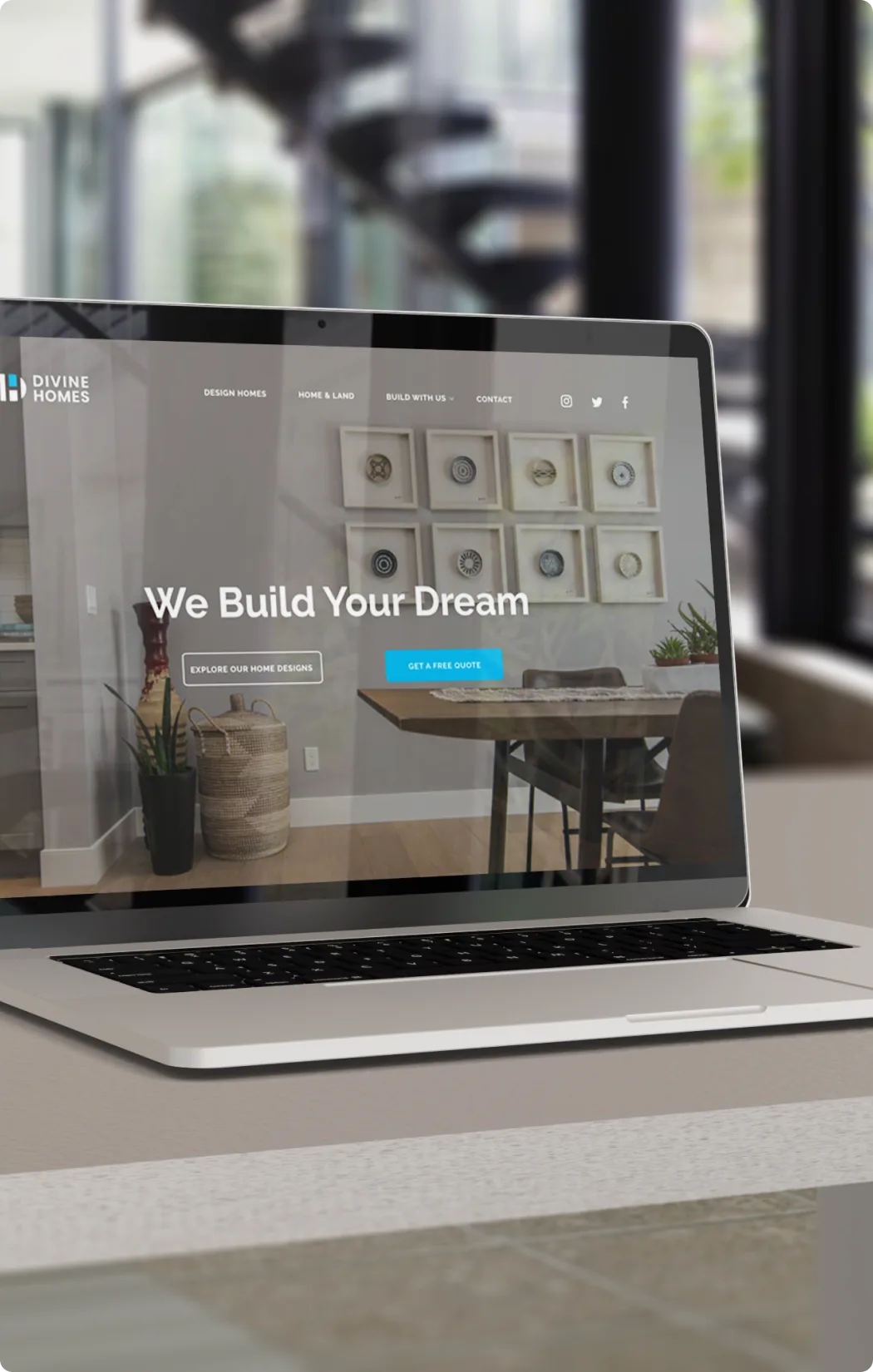 Divine Homes — Una web minimalista con catálogo (2)