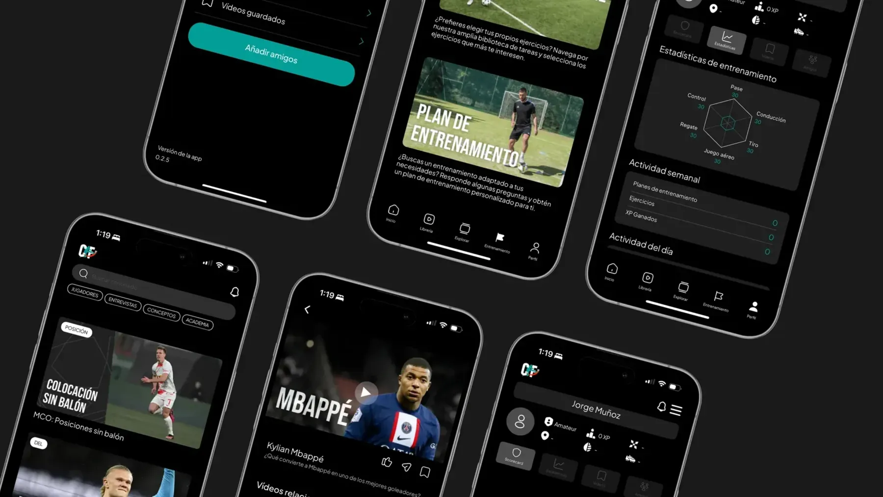 Construyendo Fútbol — Visualización de progreso