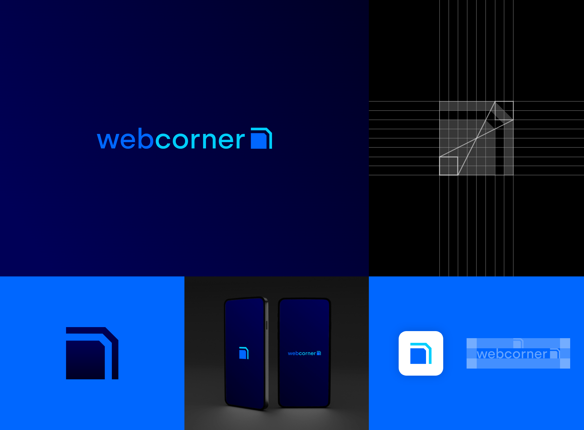 Branding diseñador grafico webcorner logo