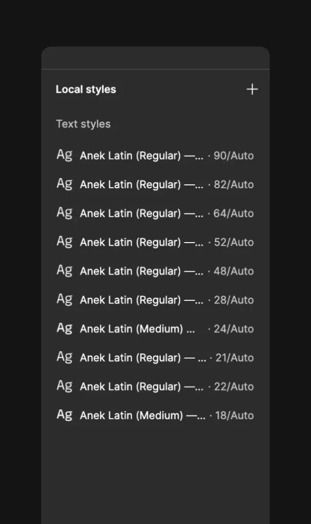 Medusa web design figma fonts
